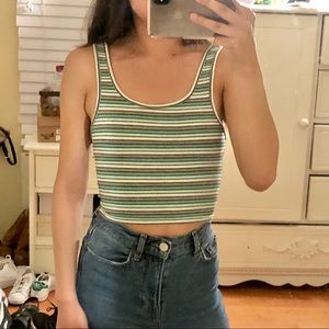Cropped & striped tank